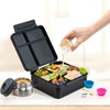 JSLOVE Bento Lunch Box with Leak Proof Thermos Food Jar