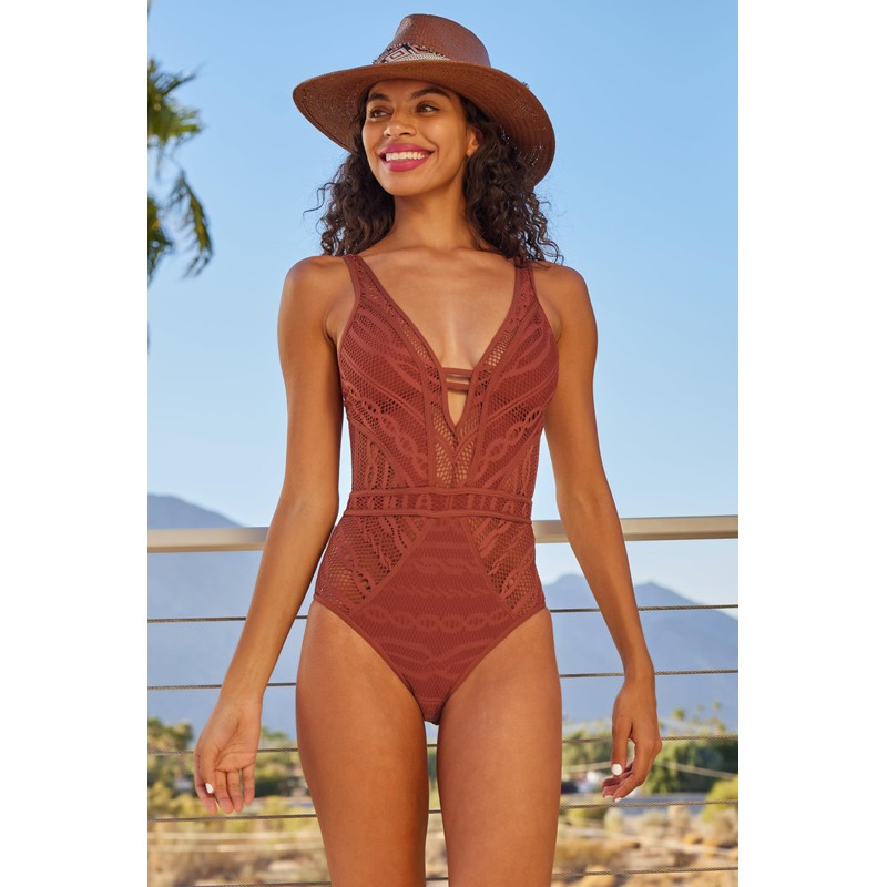 BECCA - Traje de baño de una Pieza para Mujer,