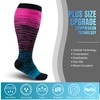bropite 3 Pairs Plus Size Compression Socks Extra Wide Calf