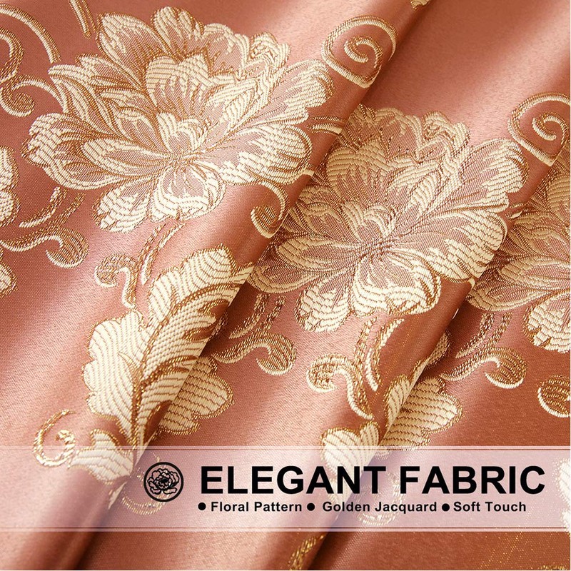 ELKCA European Style Jacquard Single Swag Waterfall Valance for Living