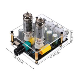 IWOWHERO Vacuum Preamp Tube Amplifier for Hi Fi Sound System DIY Home Theater Preamplifier Board Distortion Compatible with Easy Installation
