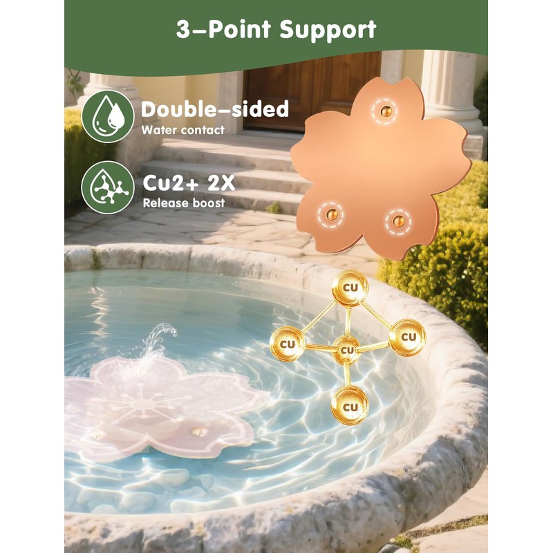 Bird Bath Copper Disk, 99.99% Pure Copper Cleaning Disk with
