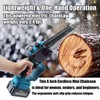 Uinnate 6 Inch Mini Chainsaw Cordless, 2 Pack 3000mAh Battery