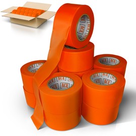 ACE Supply Orange Flagging Tape Survey Tape - Non-Adhesive Surveyors Tape - 24 Pack - 1.5" Width, 150' Length, 2 Mil - Marker Tape Flagging Ribbon