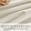 Cream Blackout Curtains & Drapes 96 Inches Long 2 Panels