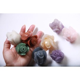 Natural Cape Amethyst Rose Bead | Floral Vintage Hand Crafted Half Drilled Meditation, Healing Crystal, Home Decor Gemstone