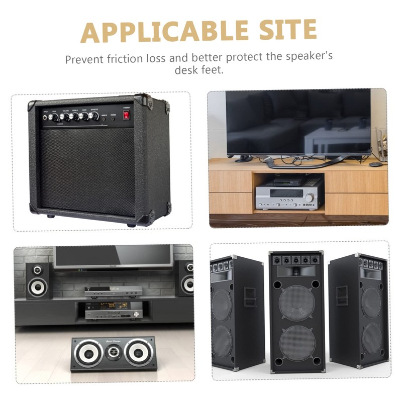 Mipcase 4Pcs Vibration Feet Pads Aluminium Alloy Speaker Base Pad