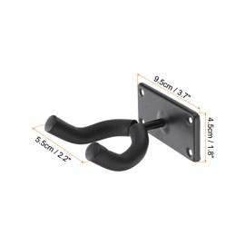 sourcing map Guitar Hanger Wall Mount, Guitar Hanger Wall Holder Guitar Wall Rack Wall Hanger Stand for Guitar Audio Acoustic Electric Guitar Bass