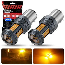 KaiDengZhe 1157 BAY15D LED Bulbs, Newest upgrade Amber P21/5W LED Built in Resistor CANBUS Error Free Anti Hyper Flash 1157 2357 1157A 2357A LED Bulb with Projector Replacement for Turn Signal Lights