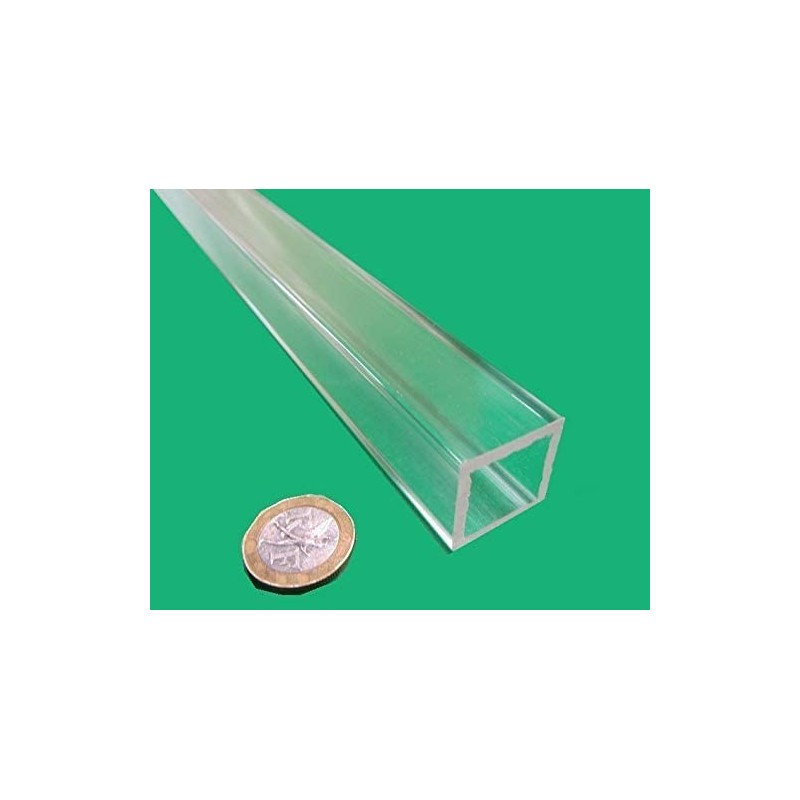 Acrylic Extruded Square Tube 1.0" OW x .750 (3/4") IW
