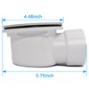 Low Profile Shower Drain, 1.5" Side Outlet Drain Assembly with