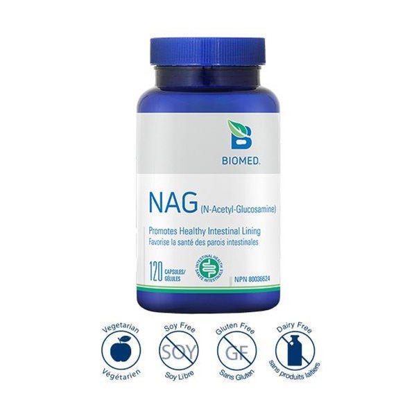 Biomed NAG N-acetyl-glucosamine 120 Capsules