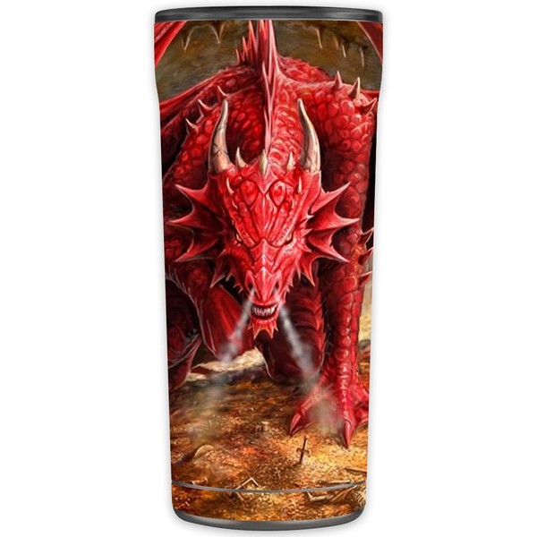 MightySkins Skin Compatible with OtterBox Elevation Tumbler 20 oz - Angry Dragon | Protective, Durable, and Unique Vinyl Decal Wrap Cover | Easy to Apply, Remove, and Change Styles | Made in The USA
