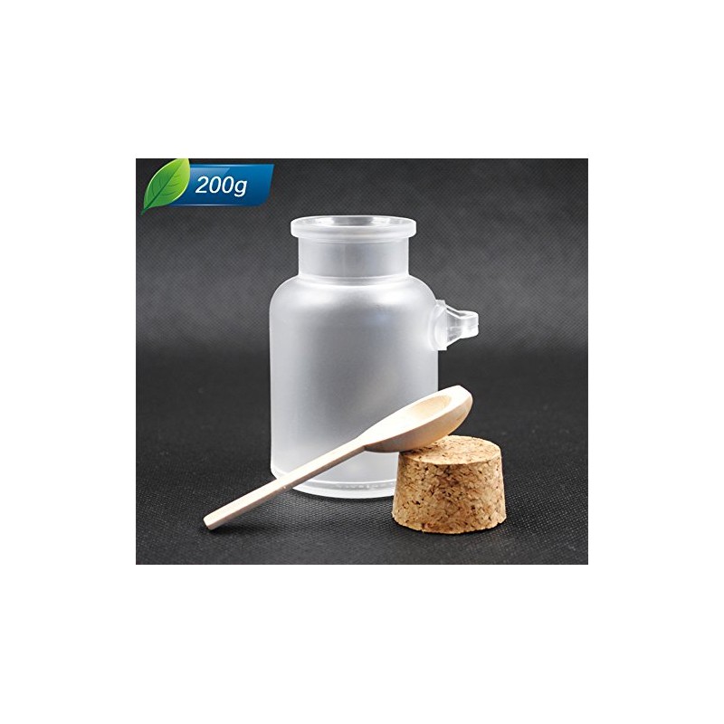 2 Pcs 200ml Empty Plastic Bath Salt Comestic Face Cream