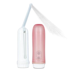WeWi HLTH Mother's Day Gifts Portable Bidet Travel Electric Bidet Long Nozzle Pregnant Home Washing Sprayer Travel Bidet Travel Personal cleaning hygiene postpartum care Handheld  Bottle - Colour: pink