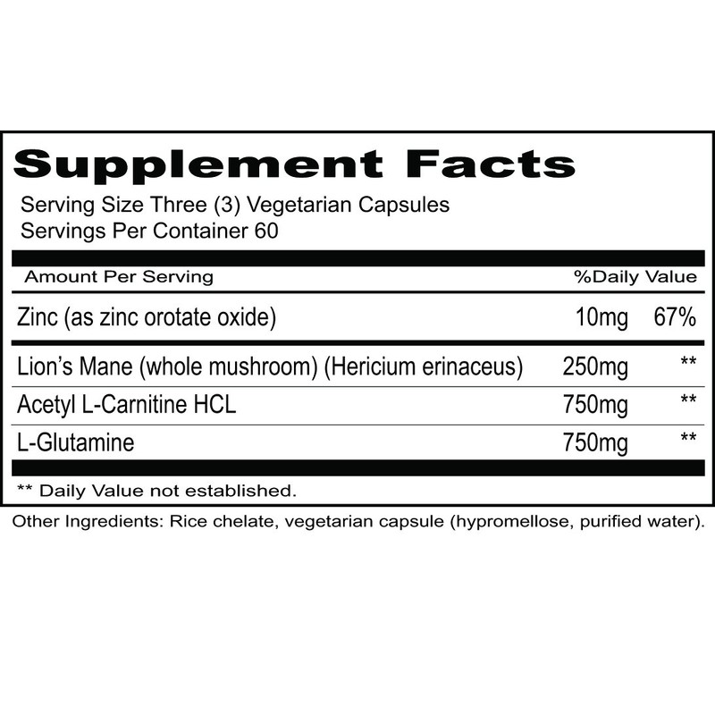 Priority One Vitamins SIBO-Rebuild 180 Vegetarian Capsules Support for Nerve