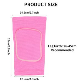 Vesaneae Volleyball Knee Pads, Knee Pads with Thick Sponge, Anti-Collision Knee Pads, Elastic Knee Pads, Sports Protectors, Adult Knee Pads for Running, Football, Dance, Hiking (Pink)