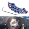 getfay 8 PCS Car Steering Wheel Screws, 0.38" x 0.6"