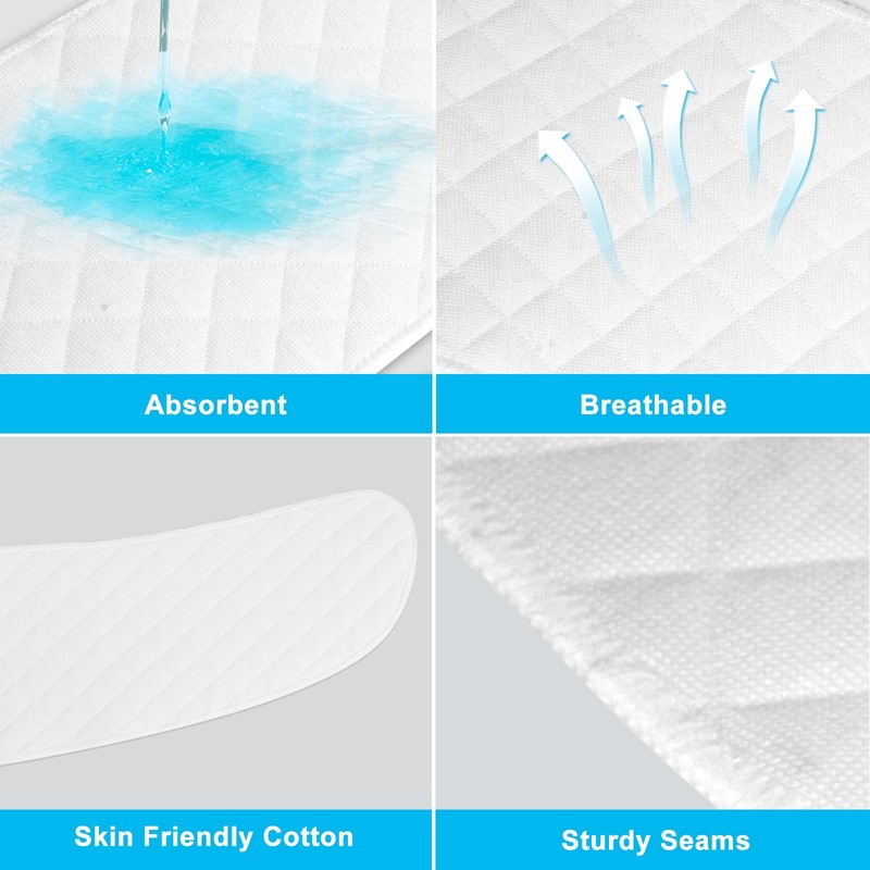 Washable Cotton Tummy Liners for Sweat Rash Plus Size Under