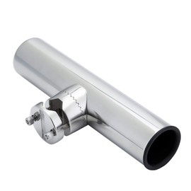 Manifish Stainless Steel Clamp on 360 Degree Adjustable Marine Boat Fishing Rod Holder Pole Holder for Rails 3/4" to 1"