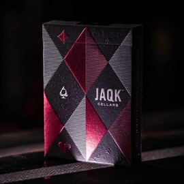 MilesMagic Jaqk Cellars Playing Cards Limited Rose Edition Rare Deck by Theory11 with Crystal Clear Acrylic Transparent Card Storage Protector Clip