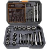 REBRA Screw Extractor and Left-Hand Drill Bit Set, Easy Out
