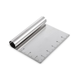 Mrs. Anderson's Baking Pastry Dough Cutter Scraper with Measurements, Stainless Steel