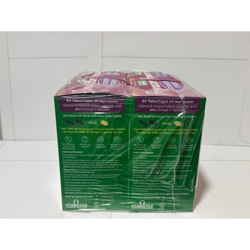 4 x Pregnacare Max Conception and Fertility for Women -
