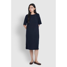 jaju [JAJU] Women's Soft 5-Button Lounge Dress_Navy