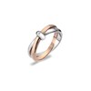 Hot Diamonds Silver and 18ct Rose Gold Plated Eternity Interlocking