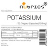 Nutrics® 750mg Potassium Chloride 100% Pure x 120 V Capsules