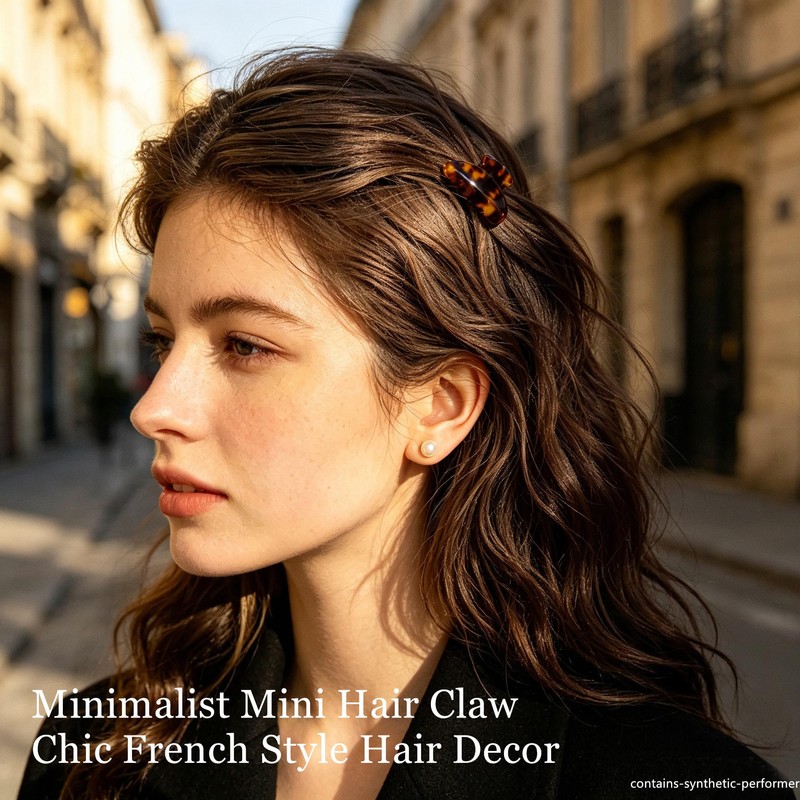 FSMILING 4CM Acetate Small Hair Clips Women Mini Claw Clips
