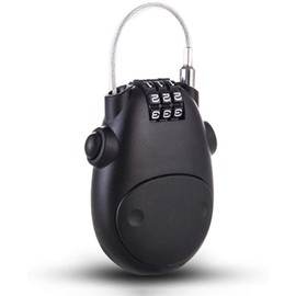 Helmet Lock Cable Bike Password Lock Telescopic Wire Rope - axGear