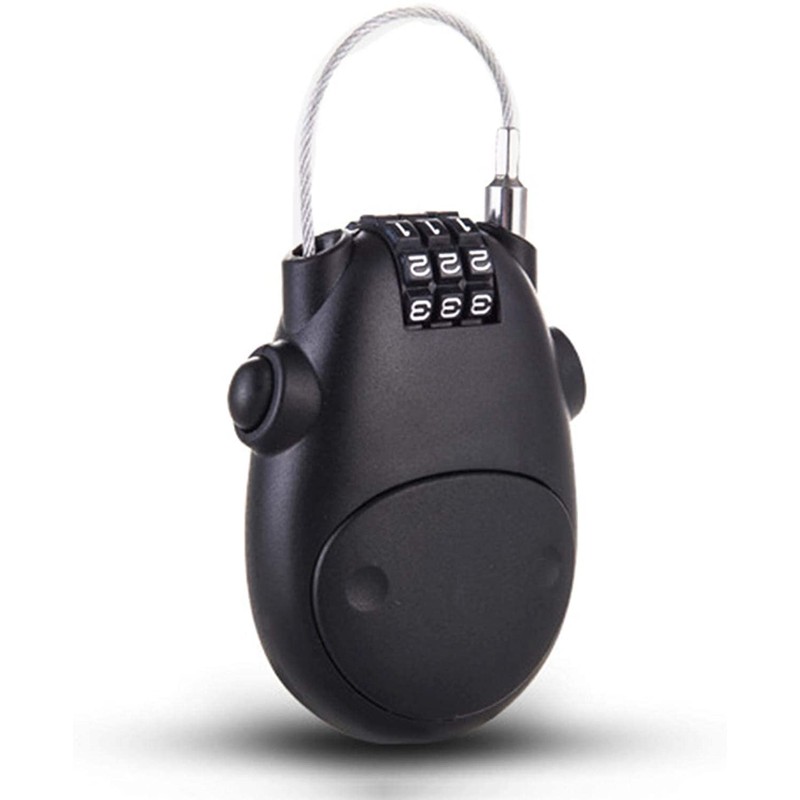 Helmet Lock Cable Bike Password Lock Telescopic Wire Rope -