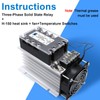 LCLCTC SSR Heat Sink with 120v Fan for Three 3