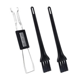 Nueva moda Kingdom - Extractor de interruptor de llave de acero inoxidable con 2 cepillos de limpieza de teclado para teclado mecánico