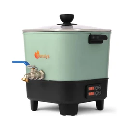 Electric Wax Melter Pot for Candle&Soap Making-Large 7Qts Capacity, Digital Temperature Panel with Spout, Non-Stick, V Bottom for Easy Pour&Clean