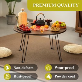 QJYKIONE 4Pcs Foldable Hairpin Legs, 13 Inch Folding Metal Black Heavy Duty Furniture Legs for Home DIY Projects, Bench, Coffee Laptop Table, Mini Computer Desk, Easy Install Table Leg-13 inh/320m