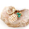 Cute Moonstone Pineapple Keychain Car Keyring Fruit Charms Wallet Phone