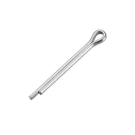 sourcing map Split Cotter Pin - 4mm x 35mm 304 Stainless Steel 2-Prongs Silver Tone Fastener Clip Key 15Pcs