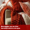 OHS Christmas Fleece Blanket for Bed, Soft Warm Cosy Autumnal