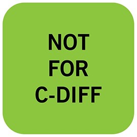 Not for C Diff Labels, 1" x 1"