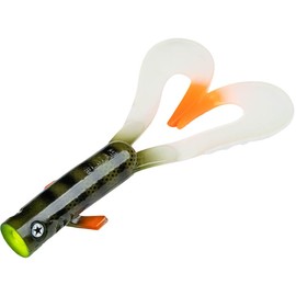 LMAB Drunk Dancer 15, 18 & 23 cm - Double Twister Fishing Lure - Rubber Bait for Pike & Zander - Pike Bait Zander Bait - Artificial Bait Twinler Pike (18 cm, Sour Selina)