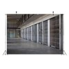CORFOTO 7x5ft Fabric Prison Photography Backdrop Jail Cell Bars Background
