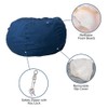 Flash Furniture Oversized Bean Bag Chair in Denim