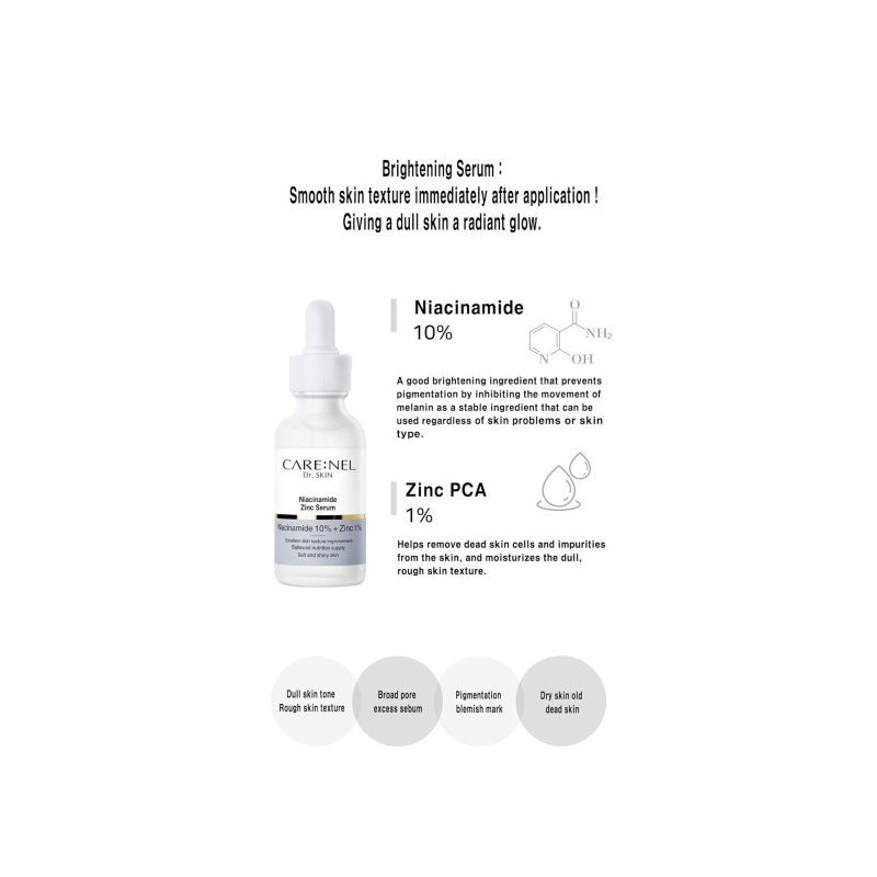 Skin Care/Serum/Vitamin/B/C/Bag/Face/-/Niacinamide/10%/Zinc/1%/K/Beauty