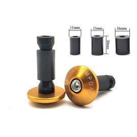 200 250 390 690 990 Duke RC SMC/SMCR Enduro R Handbar End for 22mm Motorcycle Handlebar Grip End Bar End Caps (Golden Yellow)
