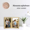 AVEAX Double 10x15 Photo Frame Folding Wooden Picture Frame with