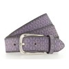 B.Belt Tessa Gold Leather Belt W95 Purple/Silver Metallic, Purple /
