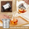 Glass Teapot with Removable Infuser, 27 oz/800ml Glass Tea Pot